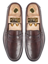 Top-Brogue-Penny-Loafer-Coffee - Zeve