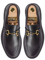 Top-Maurice-Moccasin-Buckle-Loafer-Black-CS - Zeve