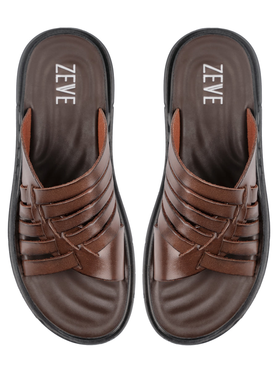 Top-NicoSandal-Coffee - Zeve