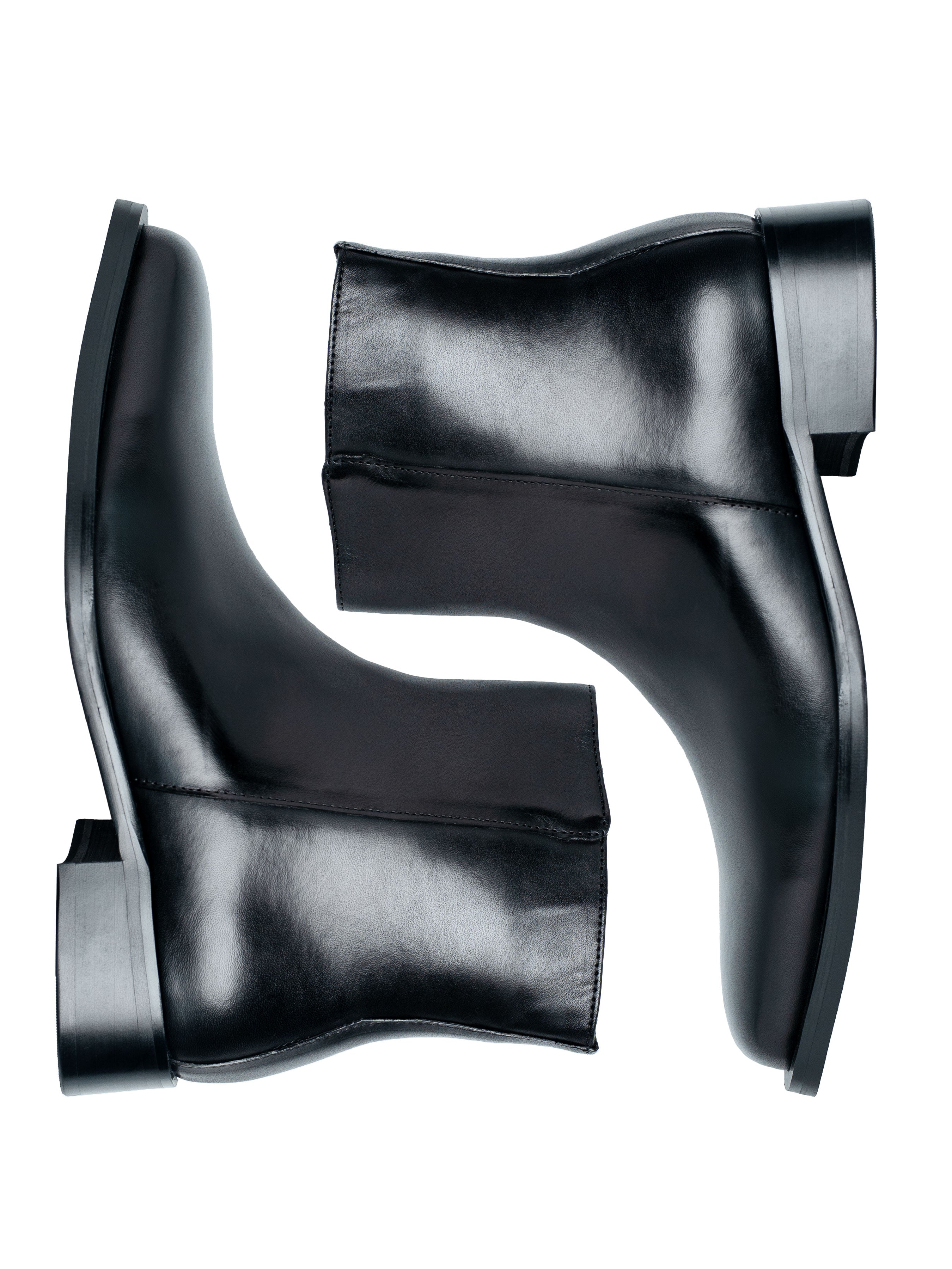 Velasco Zip Boots - Solid Black