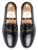 TopMaisonHorsebitLoaferBlackCrocoLeather_EvaCombat - Zeve