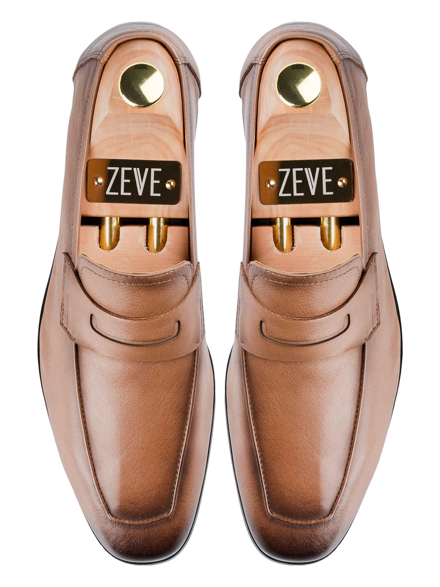 TopMartinoPennyLoaferCoffee_HandPaintedPatina_5e42ed28-e97f-4546-a2f5-78a105526ec1 - Zeve