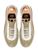 TopZeveTrainerSneakerGreenWhiteSuede - Zeve