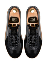 TopZeveTrainerSneakerSolidBlackSuede - Zeve