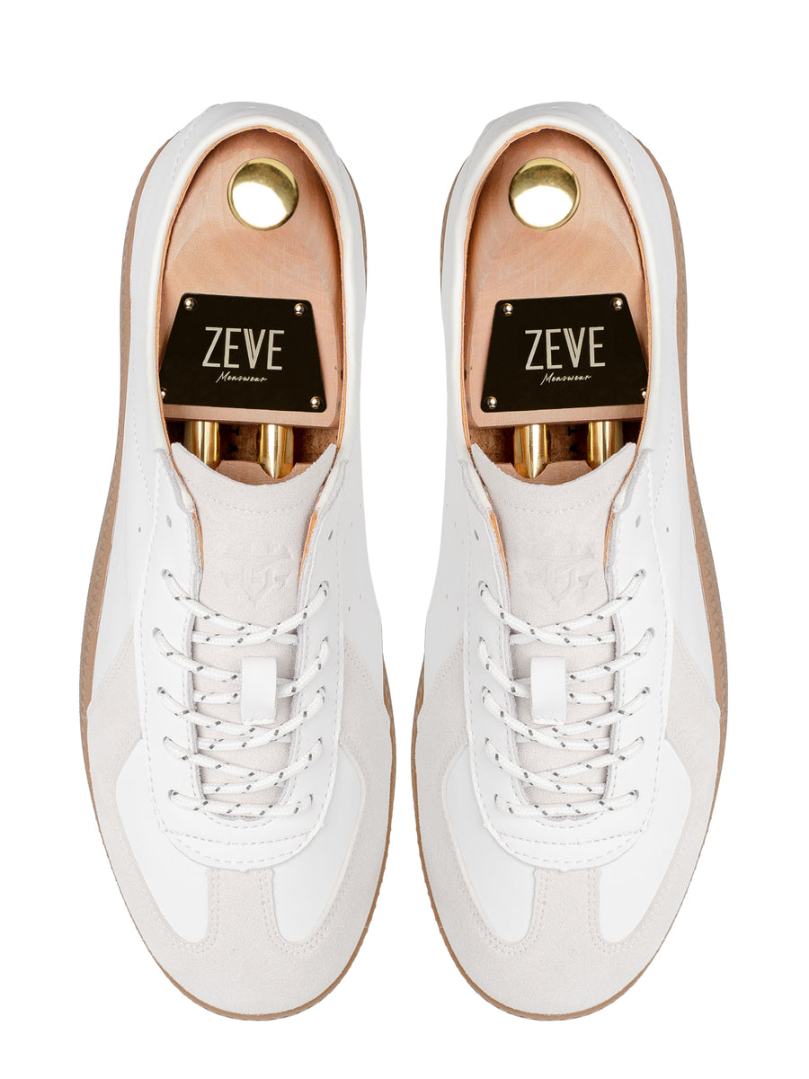 TopZeveTrainerSneakerWhiteGraySuede - Zeve