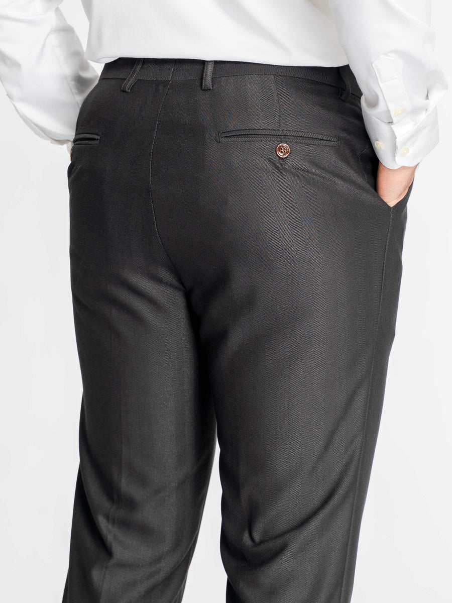 Trousers-With-Belt-Loop-Grey-Charcoal-Shadow-Stripe-_Slim-Straight_-8 - Zeve