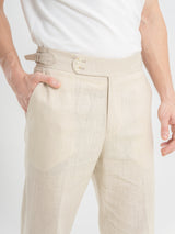 Trousers-With-Side-Adjusters-Linen-Cream-Plain_04 - Zeve