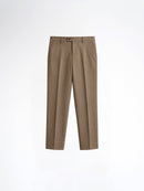 Trousers With Belt Loop - Ash Khaki (Regular Fit)