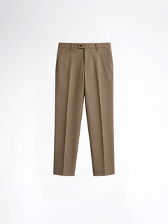 Trousers With Belt Loop - Ash Khaki (Regular Fit)