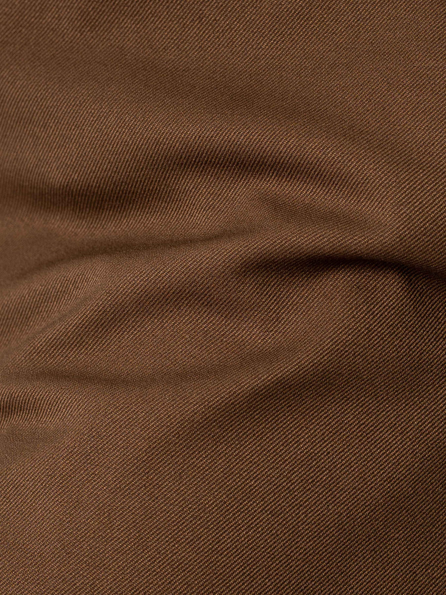 Trousers With Belt Loop - Burnt Tan (Regular Fit)