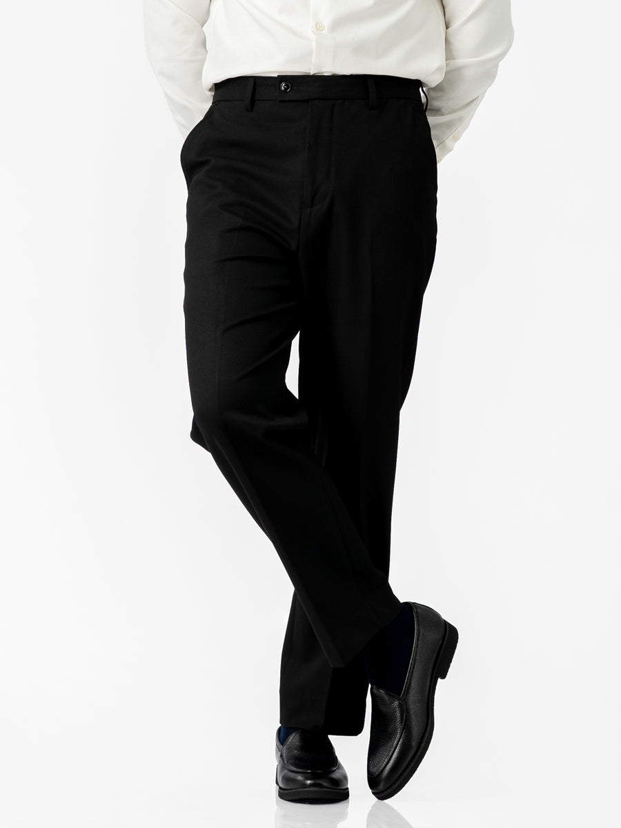 Trousers With Belt Loop - Classic Black (Regular Fit)