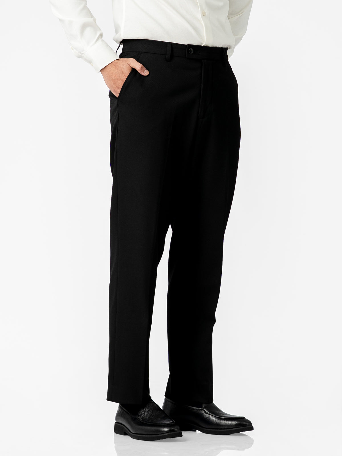 Trousers With Belt Loop - Classic Black (Regular Fit)
