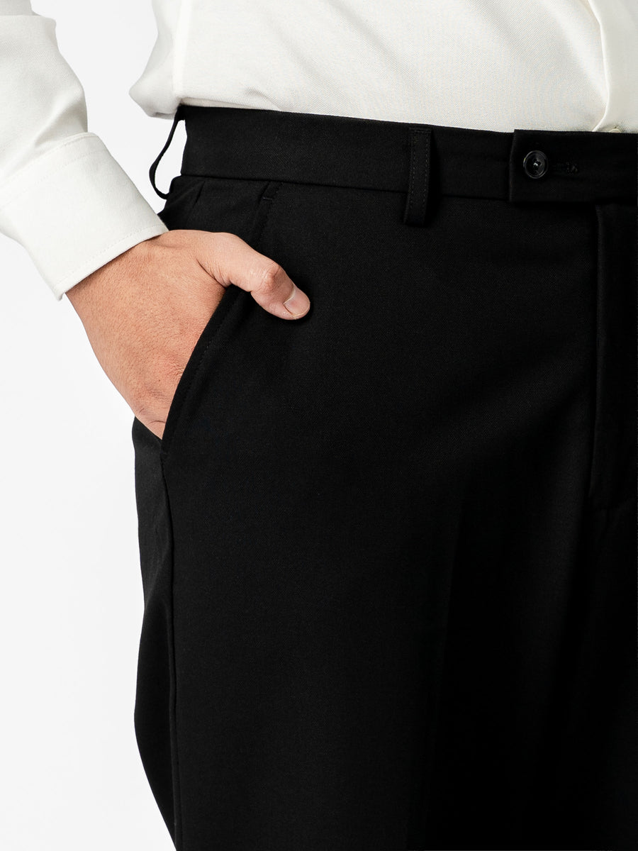 Trousers With Belt Loop - Classic Black (Regular Fit)