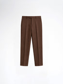 Trousers With Belt Loop - Cocoa Brown (Regular Fit)