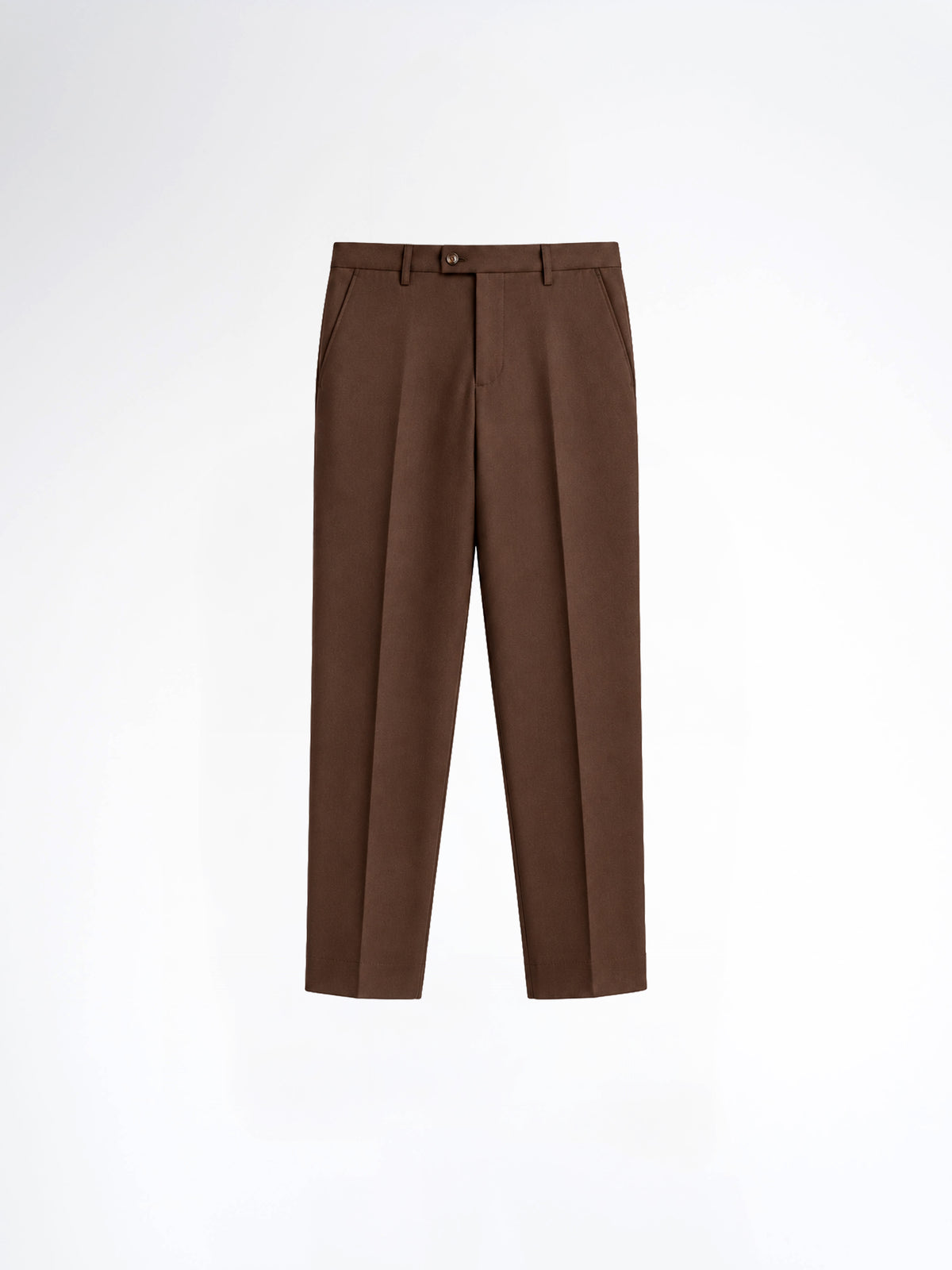 Trousers With Belt Loop - Cocoa Brown (Regular Fit)