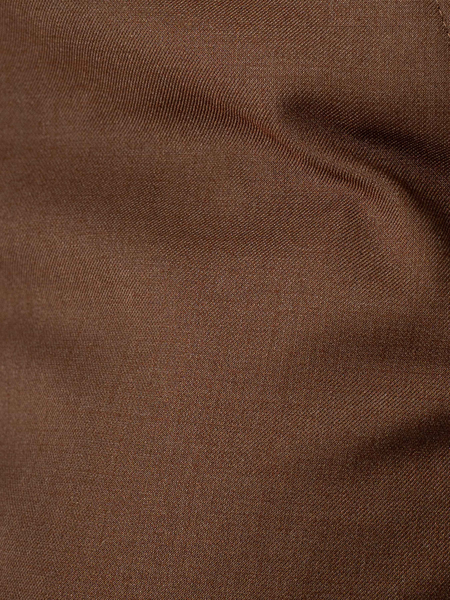 Trousers With Belt Loop - Cocoa Brown (Regular Fit)