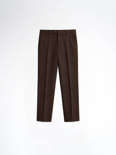 Trousers With Belt Loop - Dark Espresso (Regular Fit)