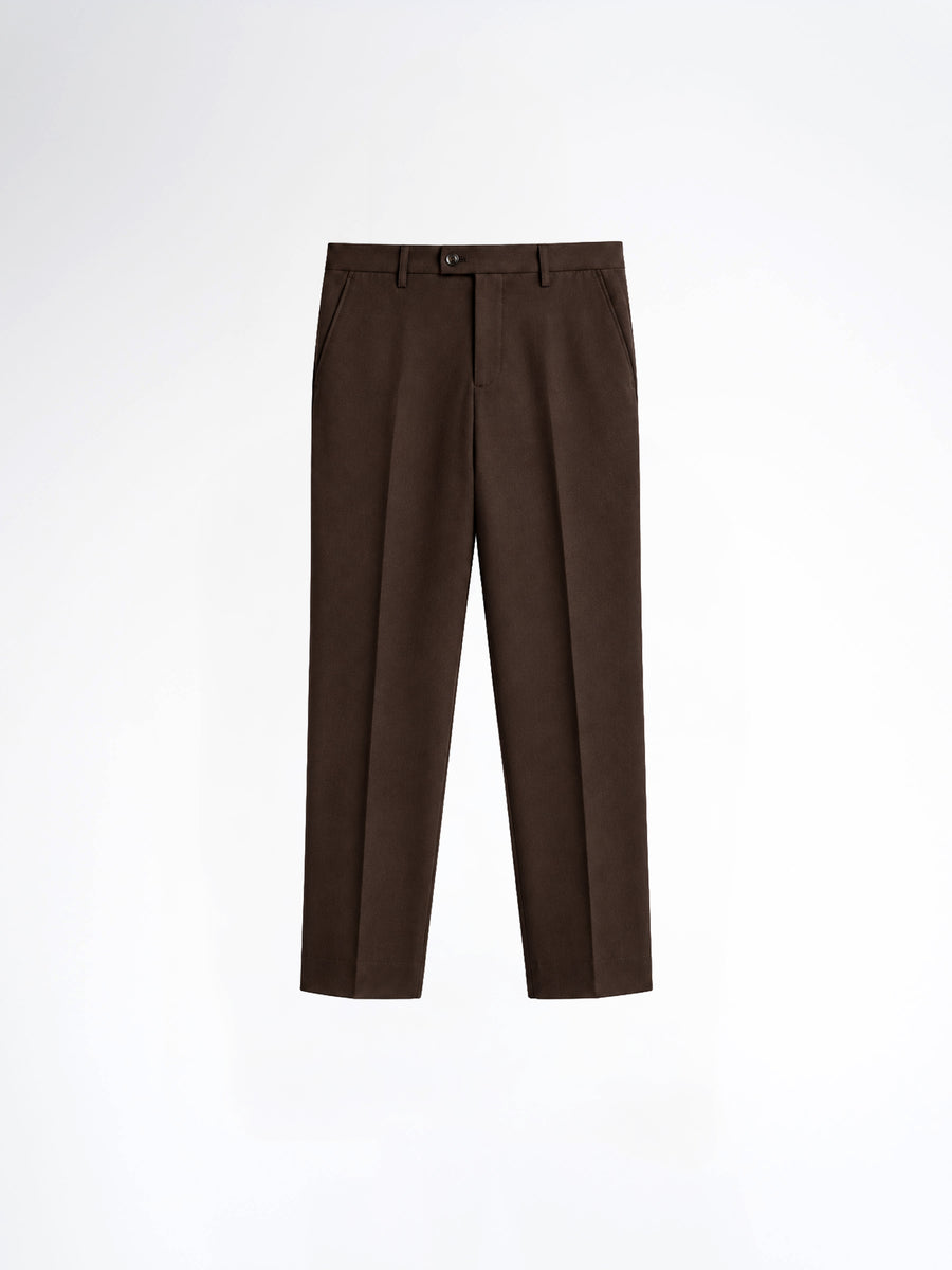 Trousers With Belt Loop - Dark Espresso (Regular Fit)