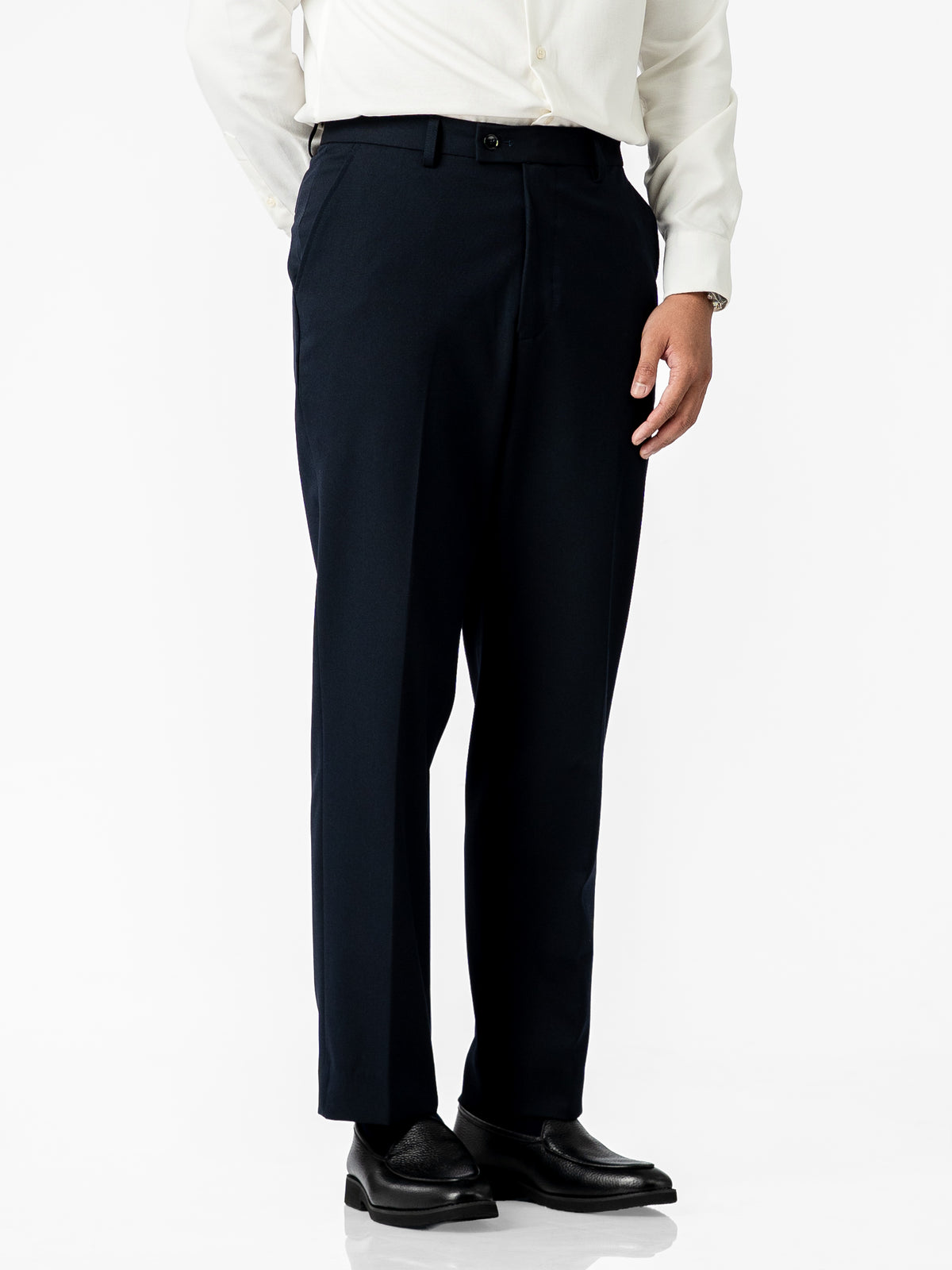 Trousers With Belt Loop - Shadow Blue (Regular Fit)