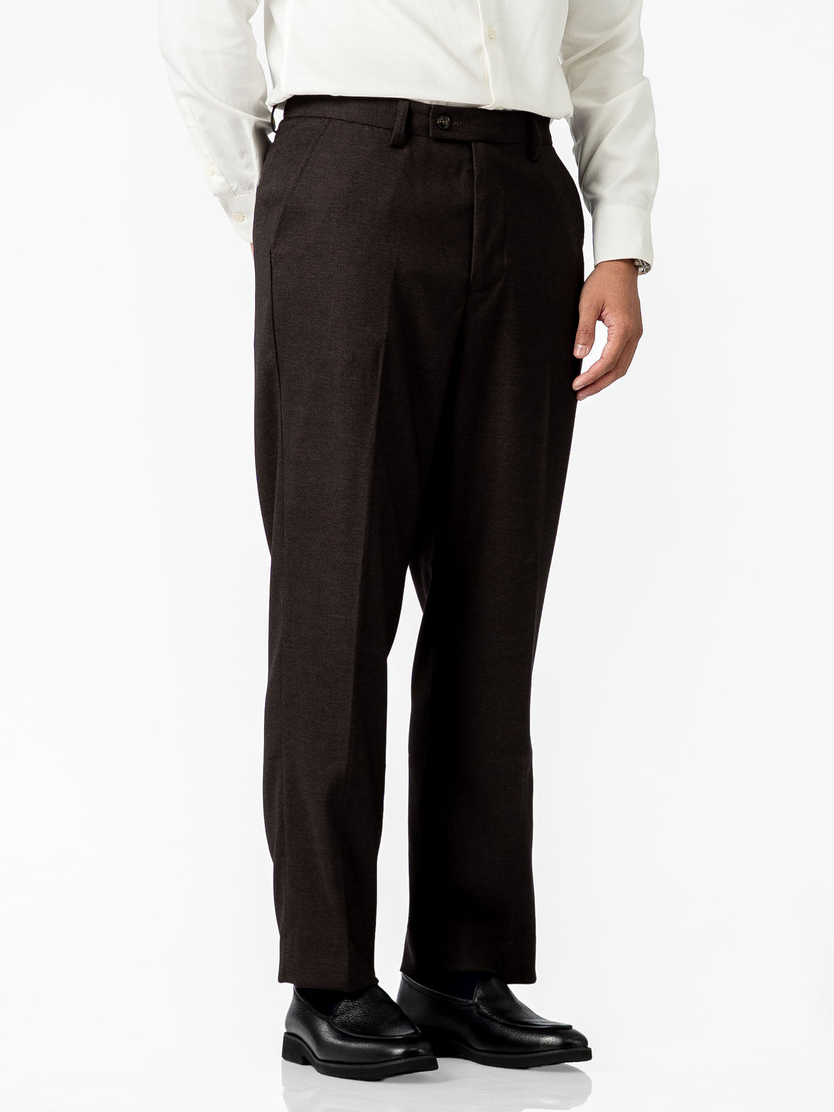 Trousers With Belt Loop - Smoky Grey (Regular Fit)
