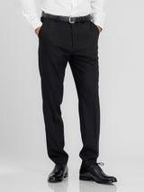 TrousersWithBeltLoopBlackCharcoalSlimStraight1 - Zeve