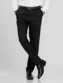 TrousersWithBeltLoopBlackCharcoalSlimStraight2 - Zeve