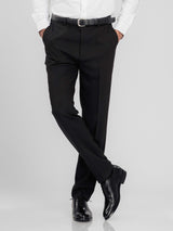 TrousersWithBeltLoopBlackCharcoalSlimStraight2 - Zeve