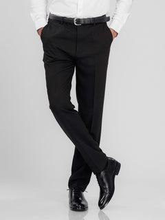 TrousersWithBeltLoopBlackCharcoalSlimStraight2 - Zeve