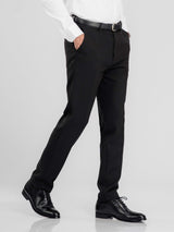 TrousersWithBeltLoopBlackCharcoalSlimStraight3 - Zeve