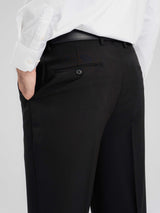 TrousersWithBeltLoopBlackCharcoalSlimStraight5 - Zeve