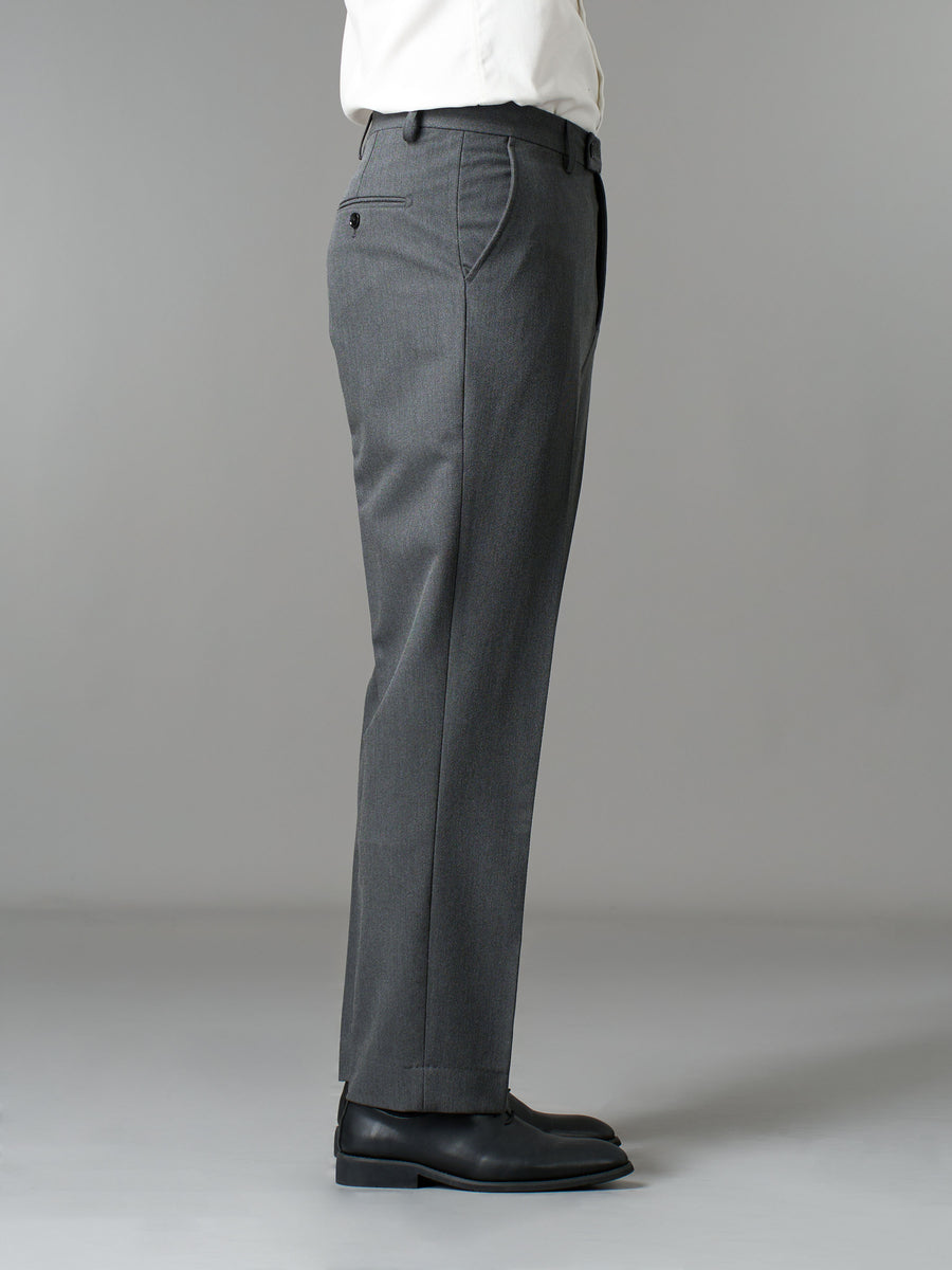 Trousers With Belt Loop - Graphite Grey (Regular Fit)