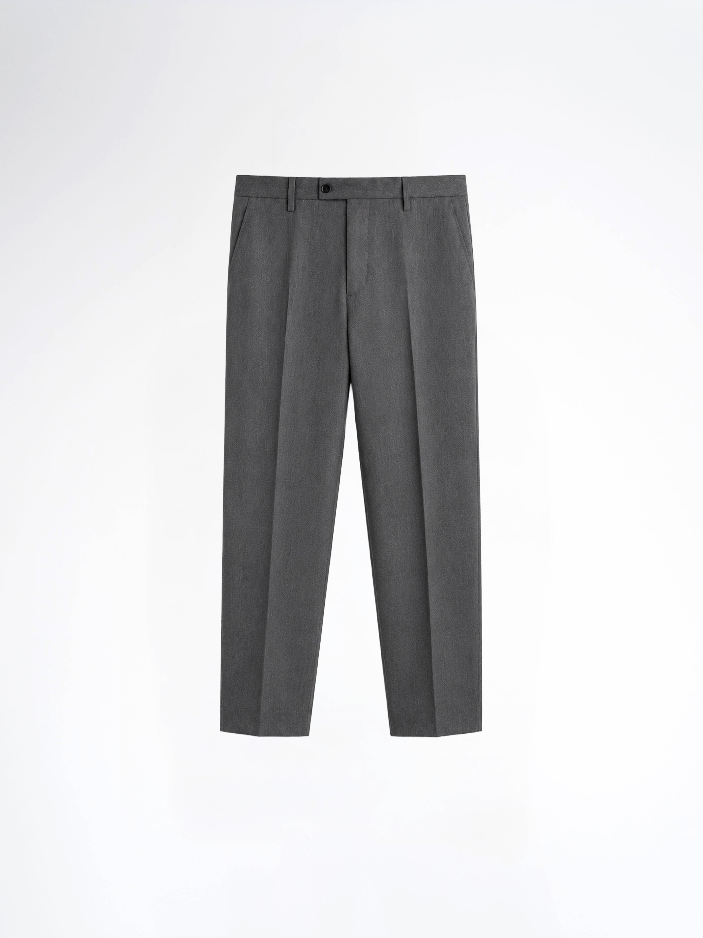 Trousers With Belt Loop - Graphite Grey (Regular Fit)