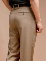TrousersWithBeltLoopCoffeeWideFit3 - Zeve