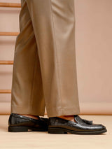 TrousersWithBeltLoopCoffeeWideFit6 - Zeve