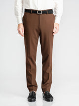 TrousersWithBeltLoopDarkBrown_SlimStraight_1 - Zeve