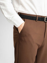 TrousersWithBeltLoopDarkBrown_SlimStraight_7 - Zeve