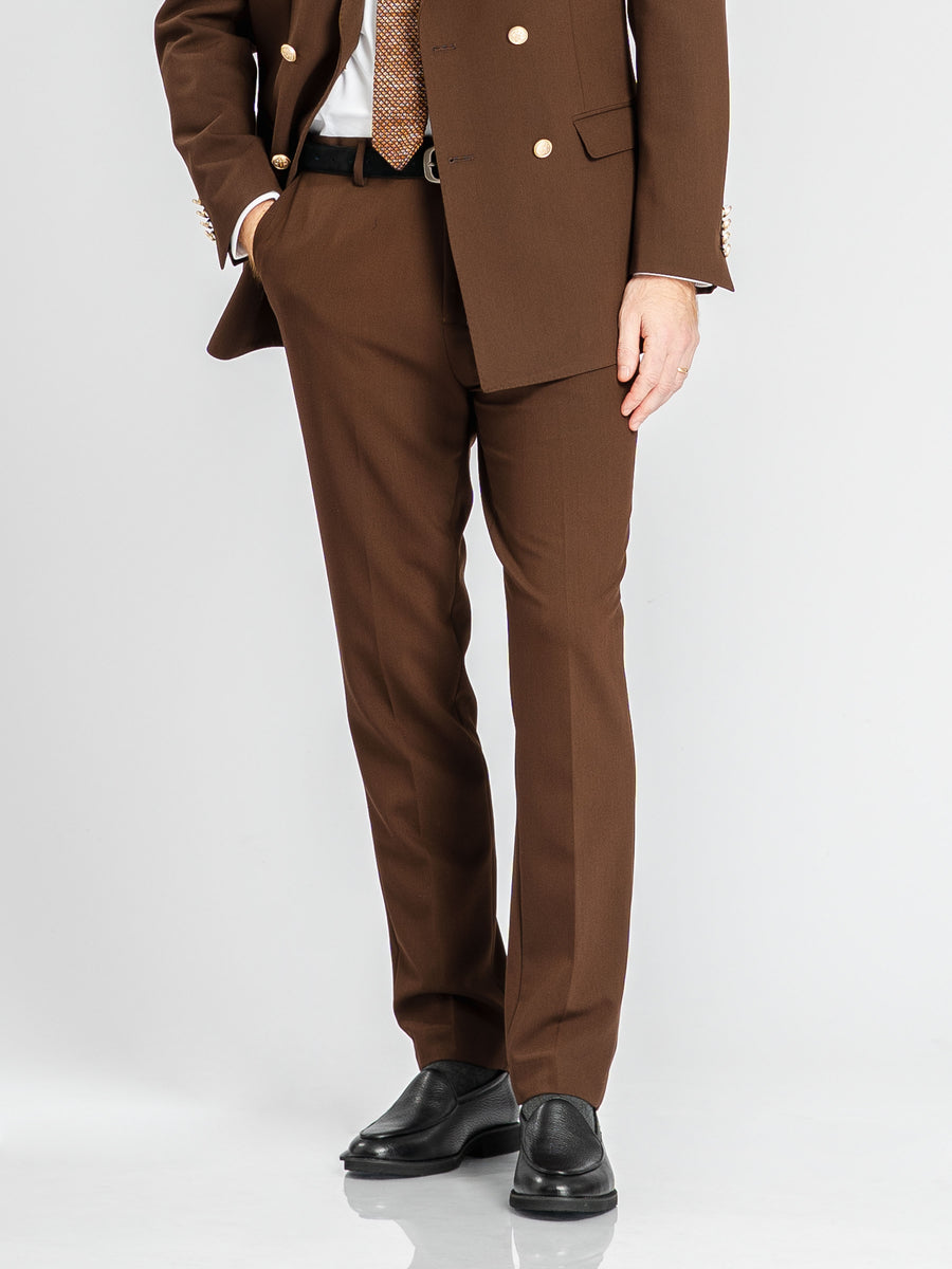 TrousersWithBeltLoopDarkBrown_SlimStraight_8 - Zeve