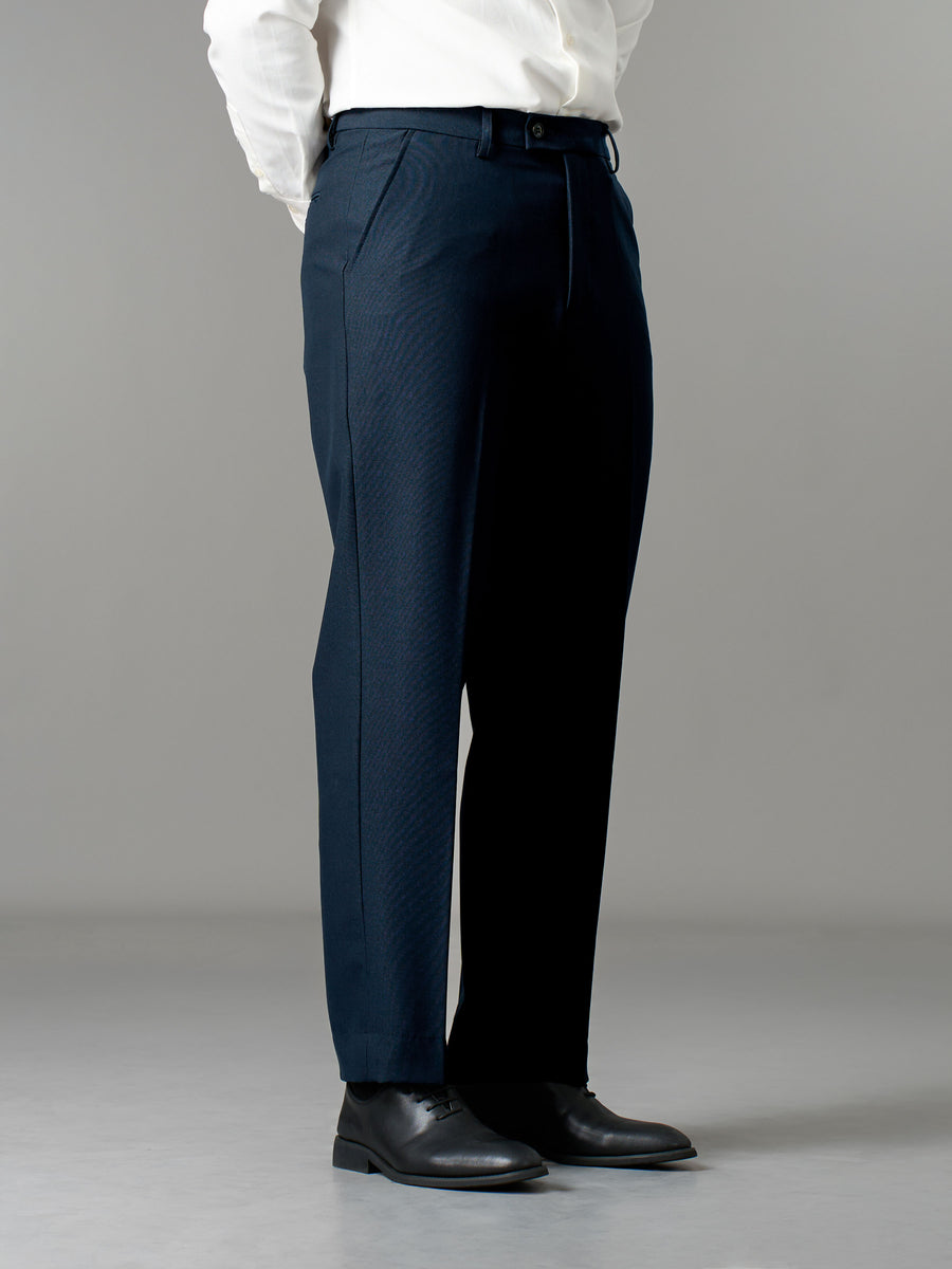 Trousers With Belt Loop - Deep Navy (Regular Fit)