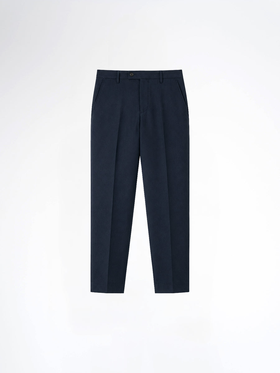 Trousers With Belt Loop - Deep Navy (Regular Fit)