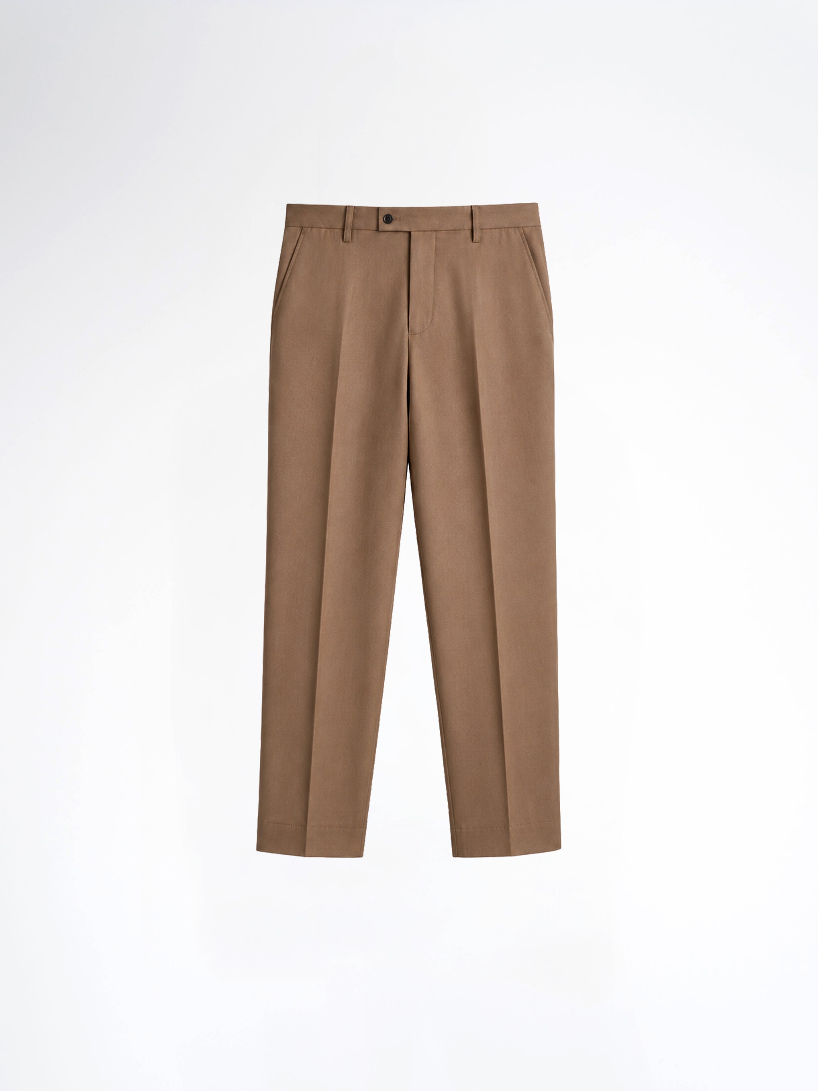 Trousers With Belt Loop - Golden Khaki (Regular Fit)