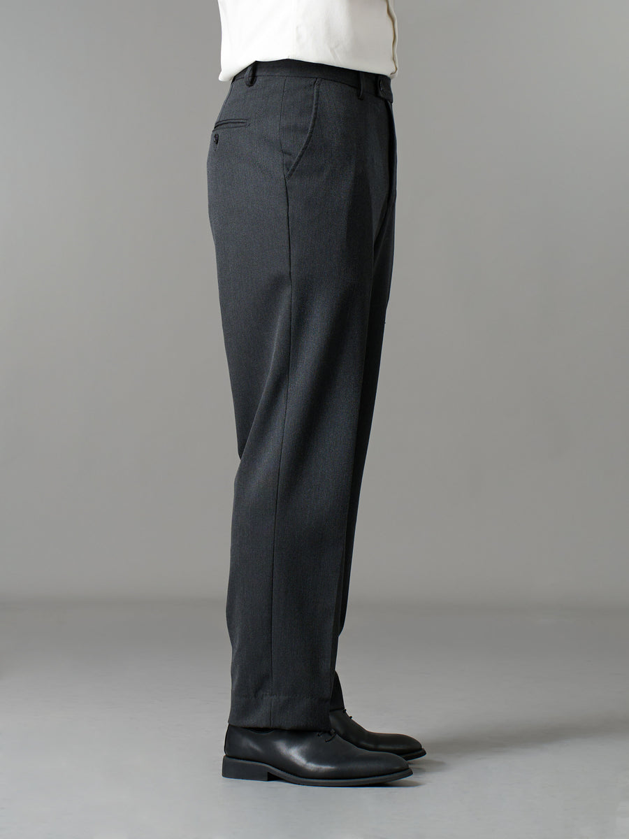 Trousers With Belt Loop - Charcoal Grey (Regular Fit)