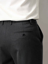 Trousers With Belt Loop - Charcoal Grey (Regular Fit)