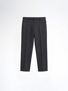 Trousers With Belt Loop - Charcoal Grey (Regular Fit)