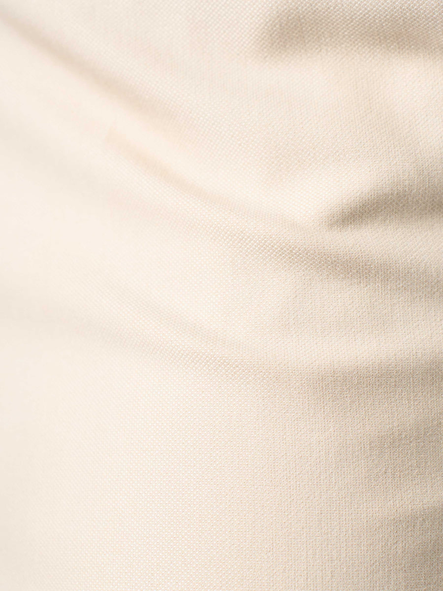 Trousers With Belt Loop - Ivory Beige (Regular Fit)