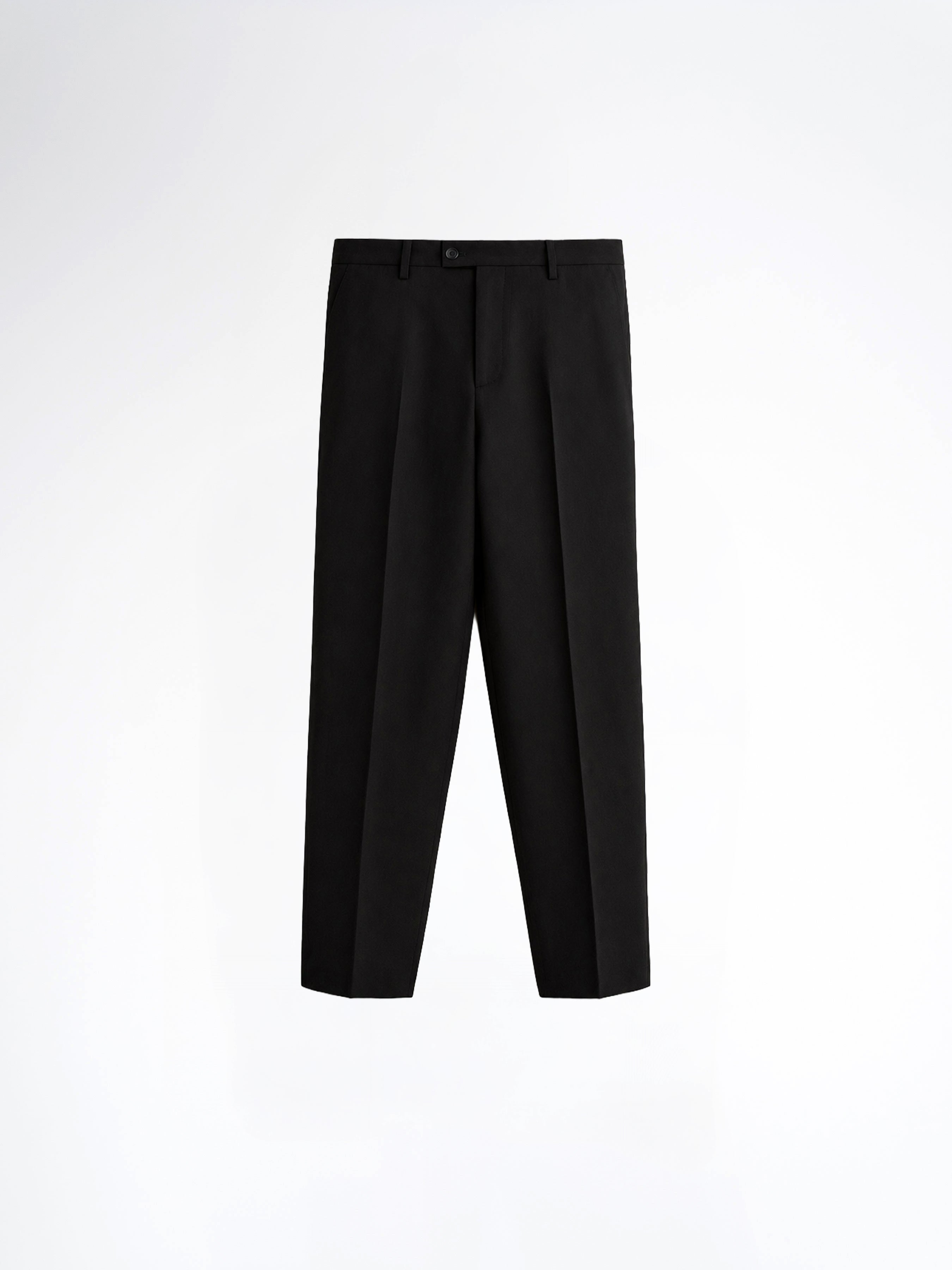 Trousers With Belt Loop - Midnight Black (Regular Fit)