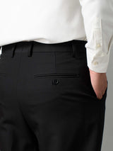 Trousers With Belt Loop - Midnight Black (Regular Fit)