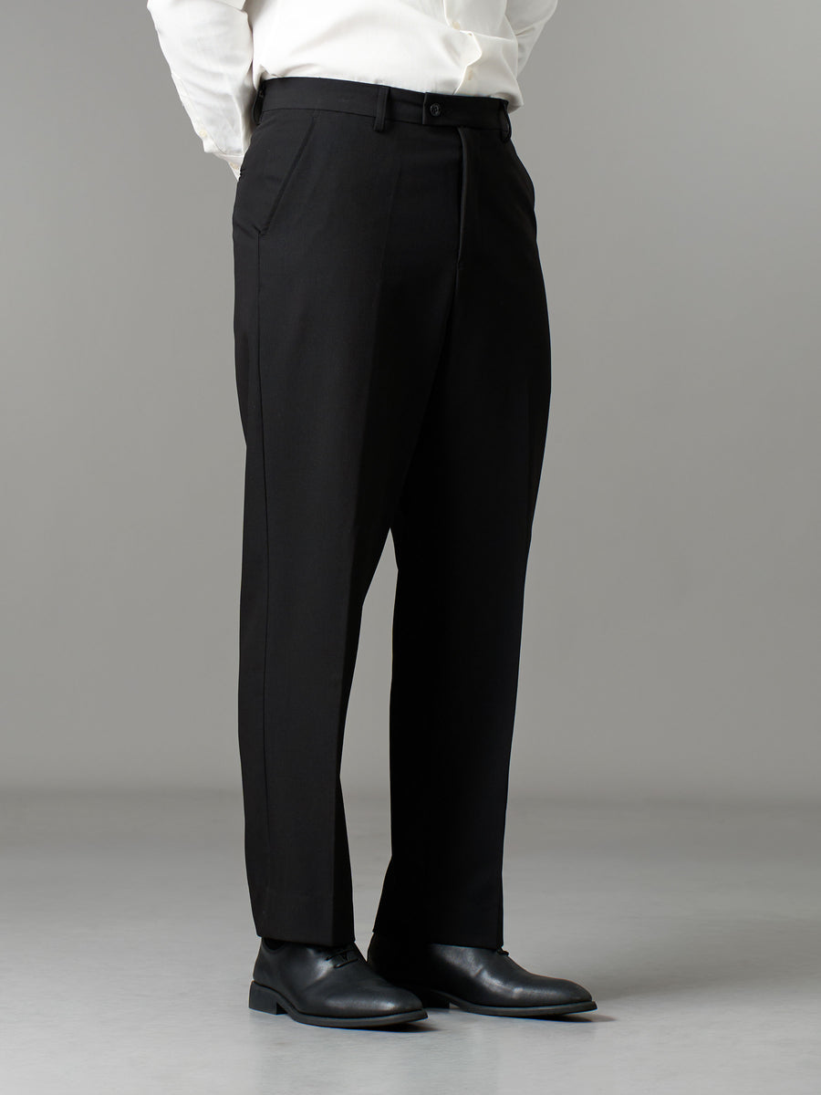 Trousers With Belt Loop - Midnight Black (Regular Fit)