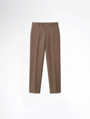 Trousers With Belt Loop - Mocha Brown (Regular Fit)