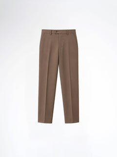 Trousers With Belt Loop - Mocha Brown (Regular Fit)