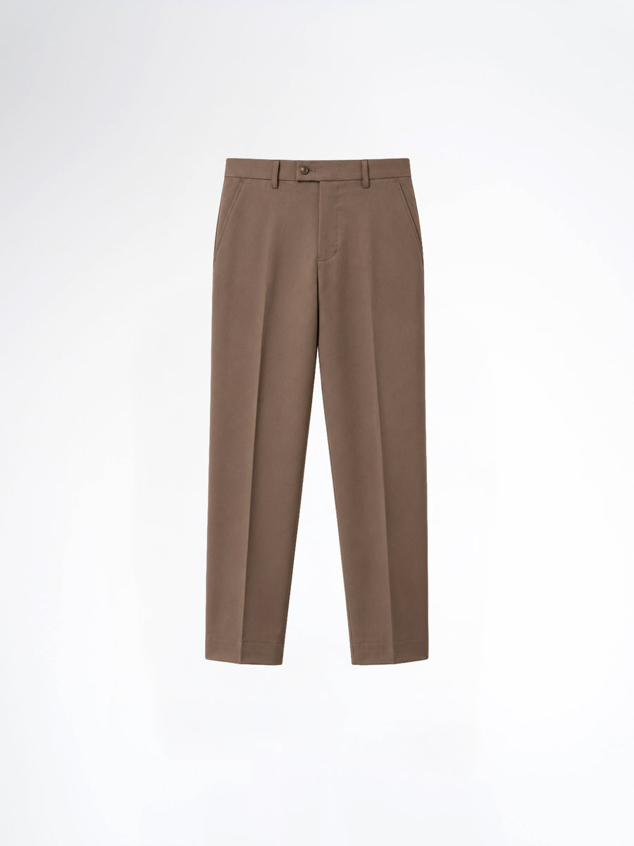 Trousers With Belt Loop - Mocha Brown (Regular Fit)